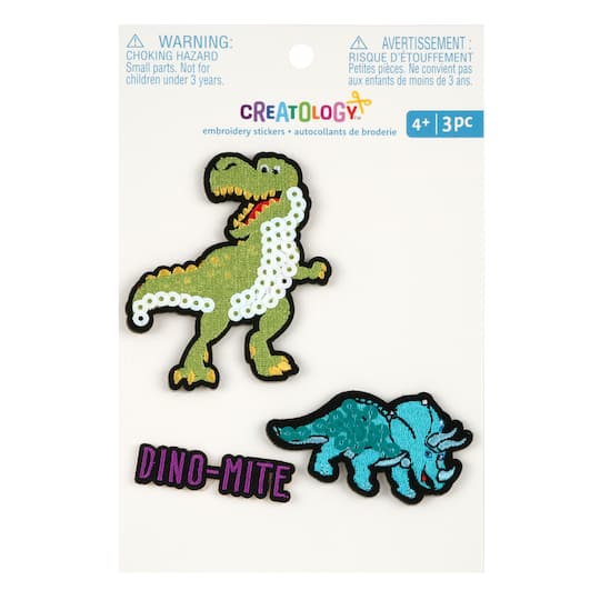 Dinosaur Embroidery Stickers by Creatology&#x2122;